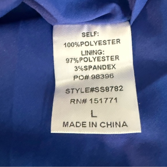 LE LIS COLLECTION BLUE RUFFLE MINI  SKIRT - Picture 7 of 10